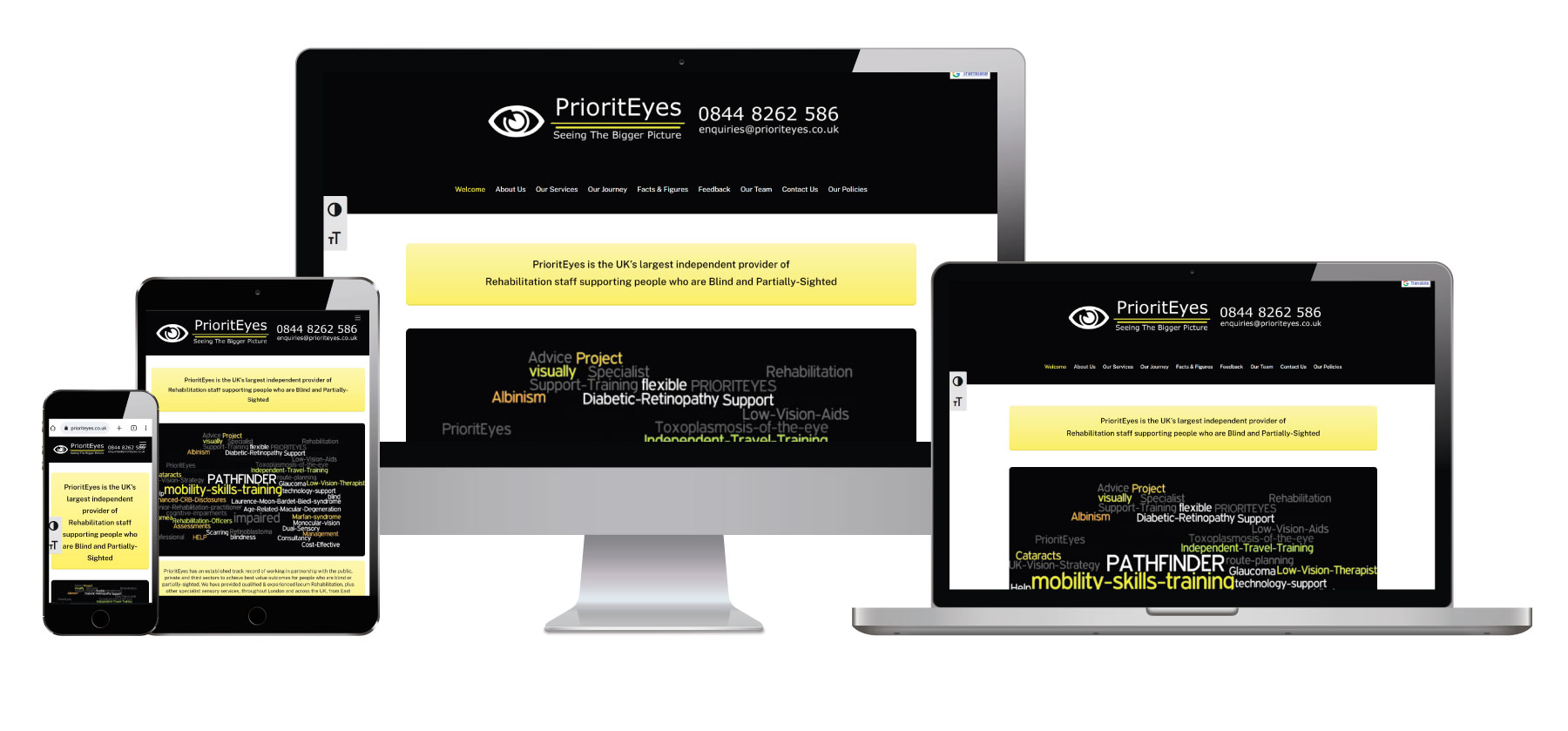 PrioritEyes Ltd <br>Small Business Brochure Website