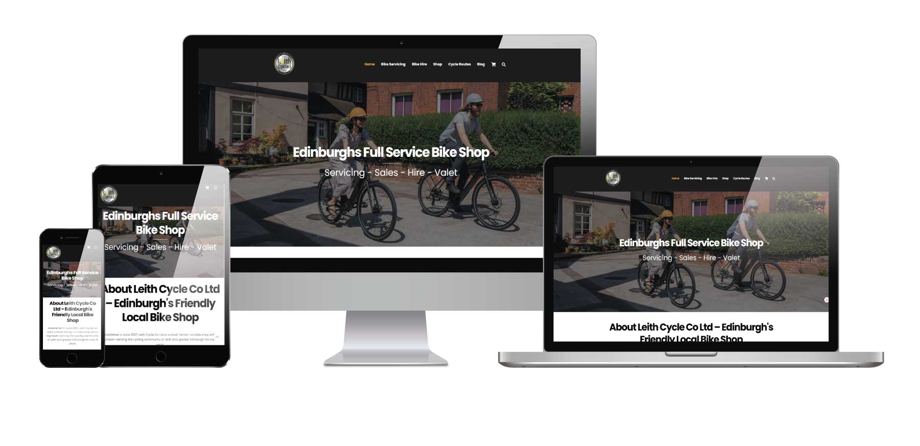 Leith Cycle Co </br>Business Ecommerce Website